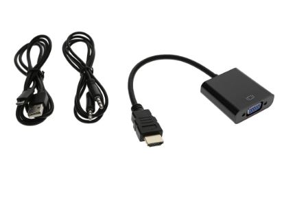 BESTLINK HDMI TO VGA + 3.5MM AUDIO CONVERTER W/ USB IN POWER