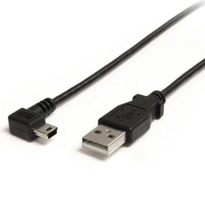 USB 2.0 6FT A MALE / MINI B RIGHT ANGLE CABLE