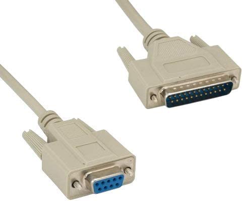 DB9F / DB25 M 6FT SERIAL CABLE