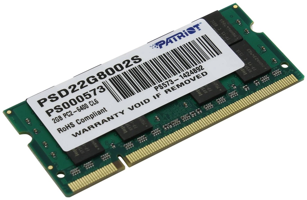 2GB DDR2-800 PC2-6400 CL6 LAPTOP
