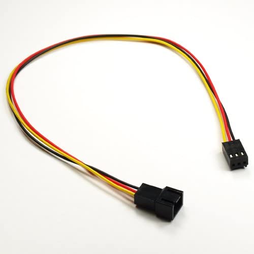3-PIN FAN 1FT M / F EXTENSION CABLE