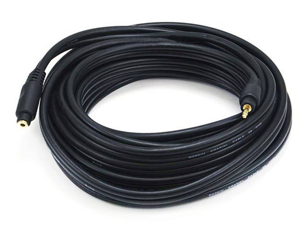 3.5MM TRS 25FT M / F EXTENSION CABLE