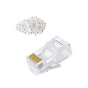 100-PACK RJ45 HEADS FOR STRANDED NOT RATED