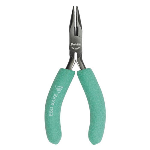 4" ESD SAFE CUSHION GRIP NEEDLE NOSED PLIERS