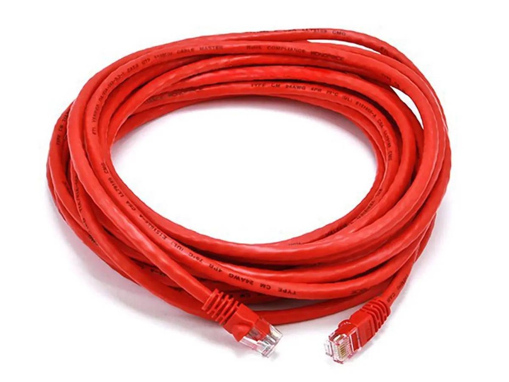 CAT6 25FT UTP ETHERNET CABLE RED