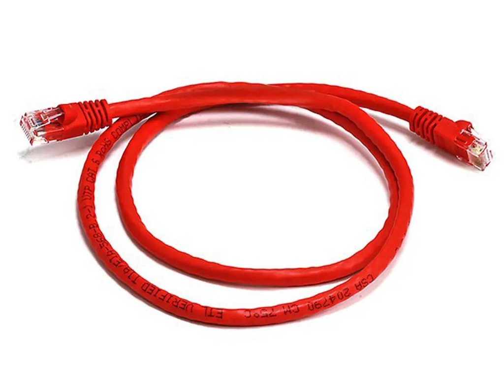 CAT6 3FT UTP ETHERNET CABLE RED