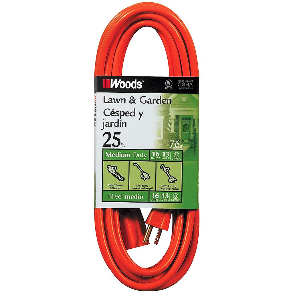 25FT GENERAL PURPOSE EXTENSION CORD 16AWG