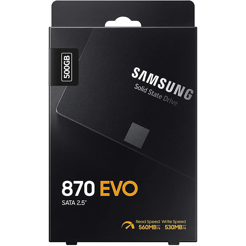 SAMSUNG 500GB 870 EVO SERIES 2.5" SATA III TLC V-NAND