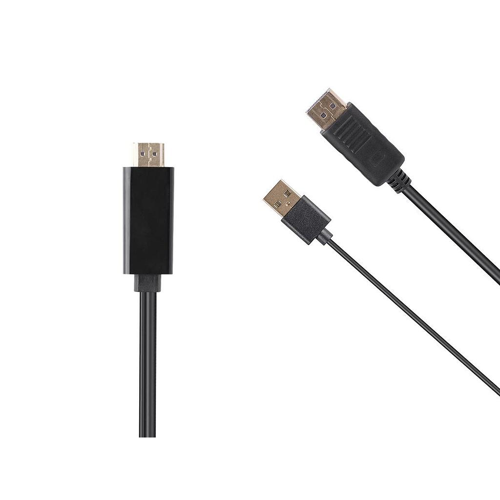 HDMI TO DISPLAY PORT CABLE - 6FT (UNIDIRECTIONAL)