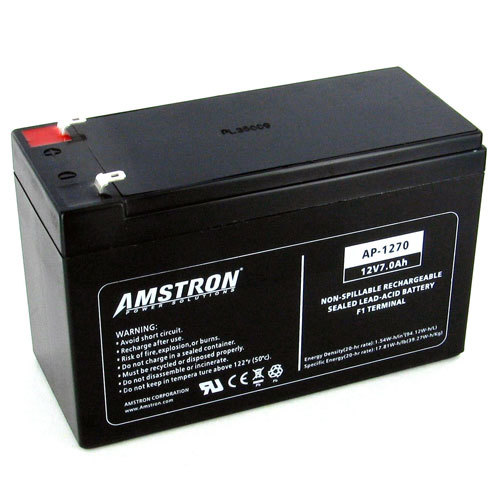 MIGHTY MAX 12V 7AH BATTERY - (F1) 3/16" CONNECTOR