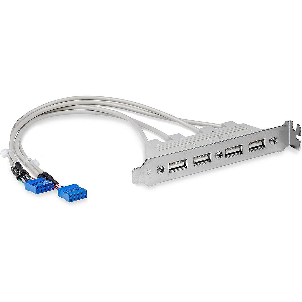 USB 2.0 4-PORTS TO 2 X 10 PIN MOTHERBOARD HEADER