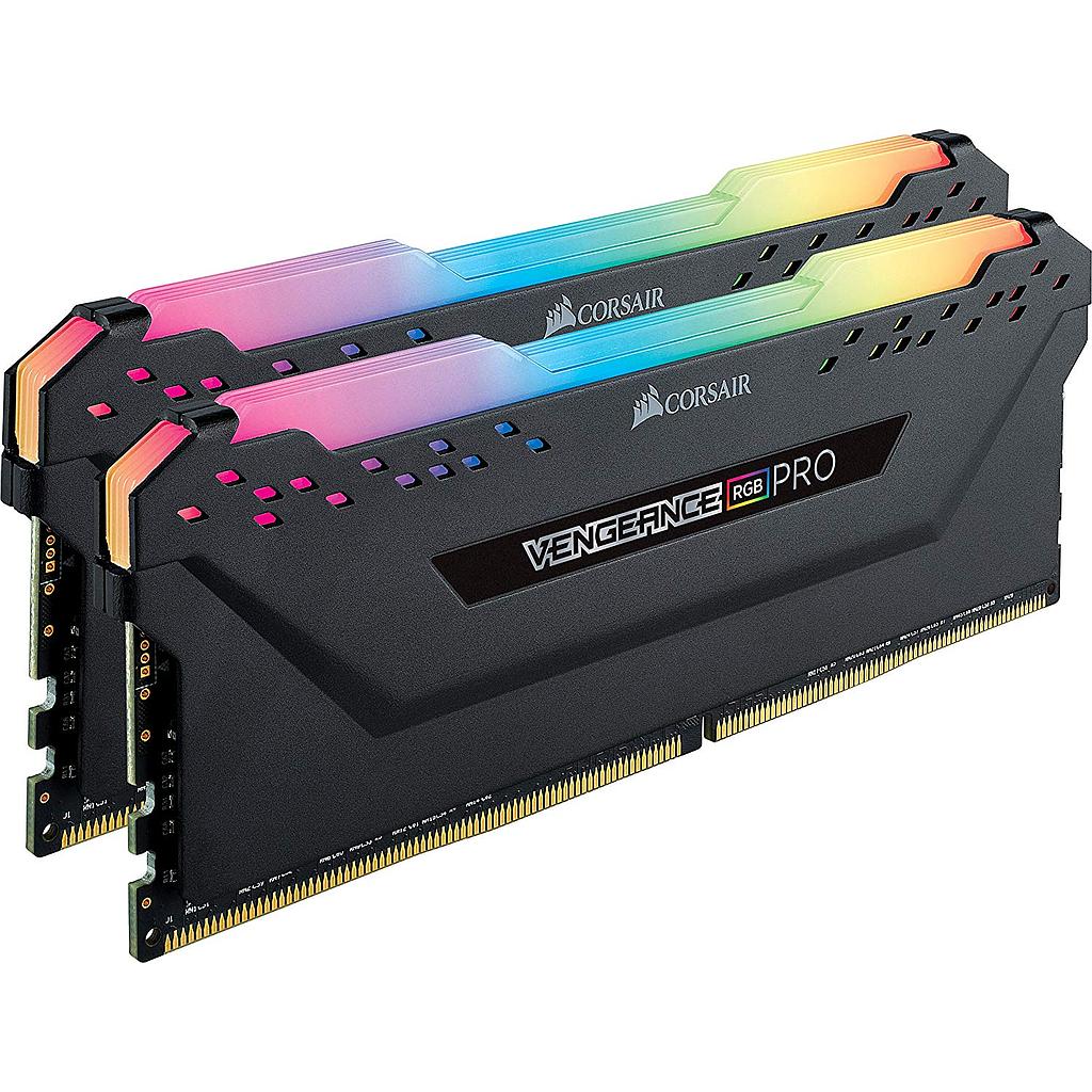 CORSAIR VENGEANCE RGB PRO 32GB (2X16GB) DDR4-3200 PC4-25600 CL16 DESKTOP KIT