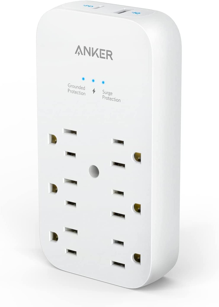 ANKER POWER SURGE PROTECTOR 2 USB PORTS