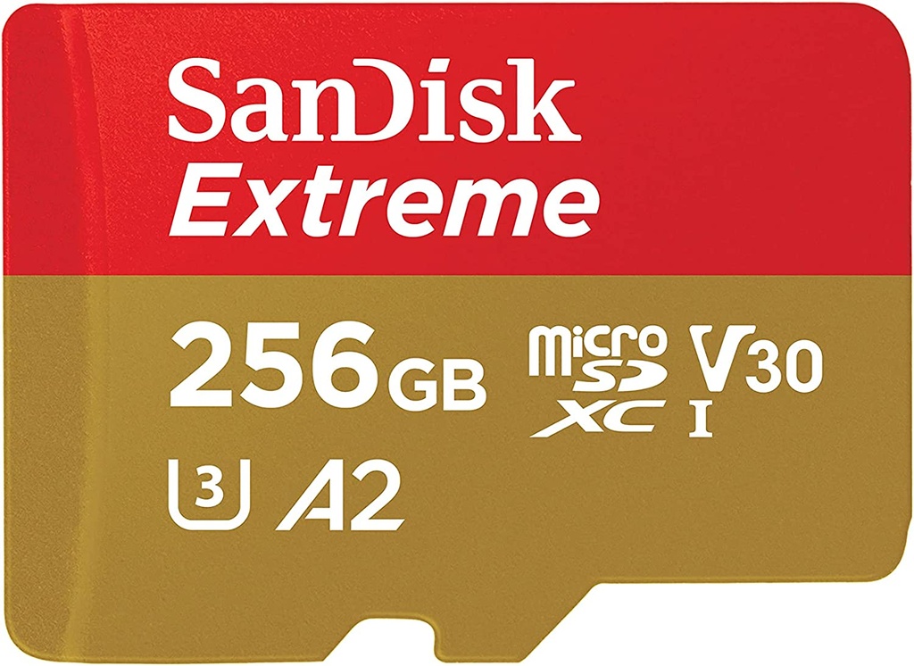 SANDISK 256GB CLASS 10/UHS-III EXTREME MICROSD