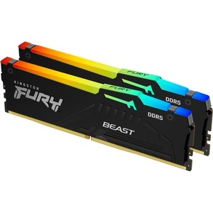 KINGSTON FURY BEAST RGB 16GB KIT (2 X 8GB) DDR5-6000 PC5-48000 CL40 DESKTOP