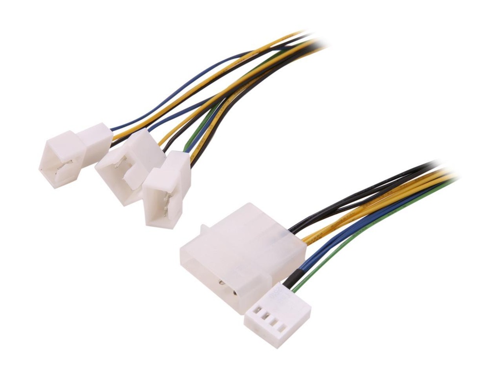 4-PIN MOLEX TO 3x4-PIN PWM ADAPTER CABLE
