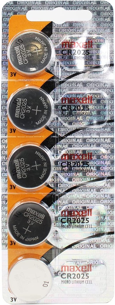 MAXELL CR2025 BATTERY 5PACK