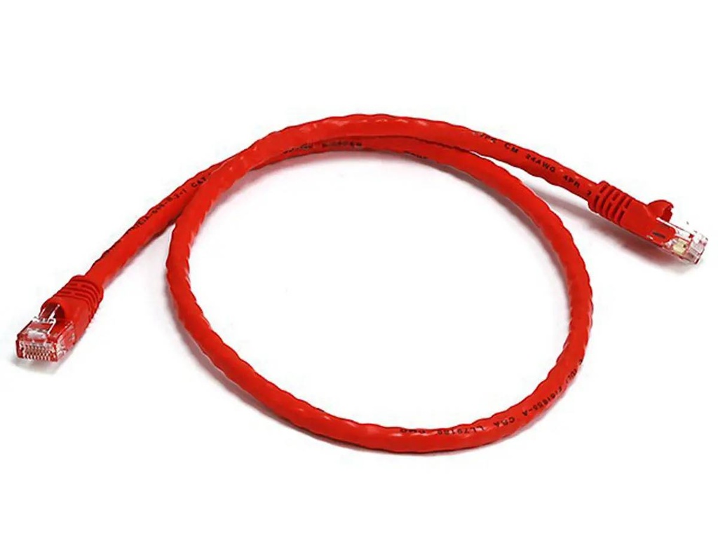 CAT6 2FT UTP ETHERNET CABLE RED