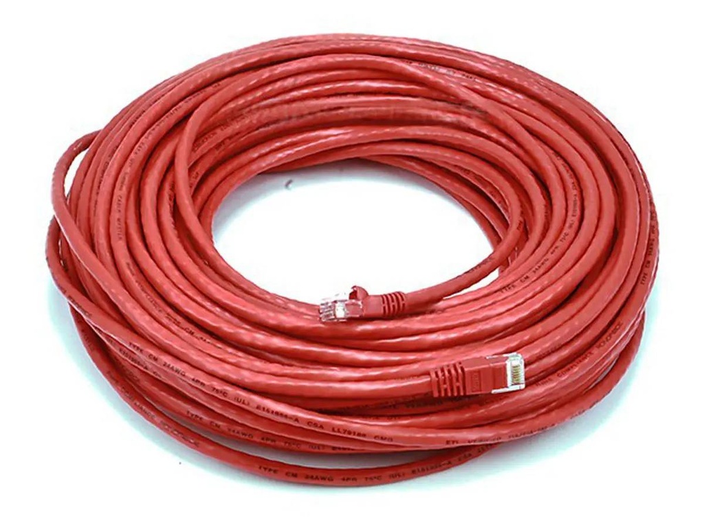 CAT6 100FT UTP ETHERNET CABLE RED