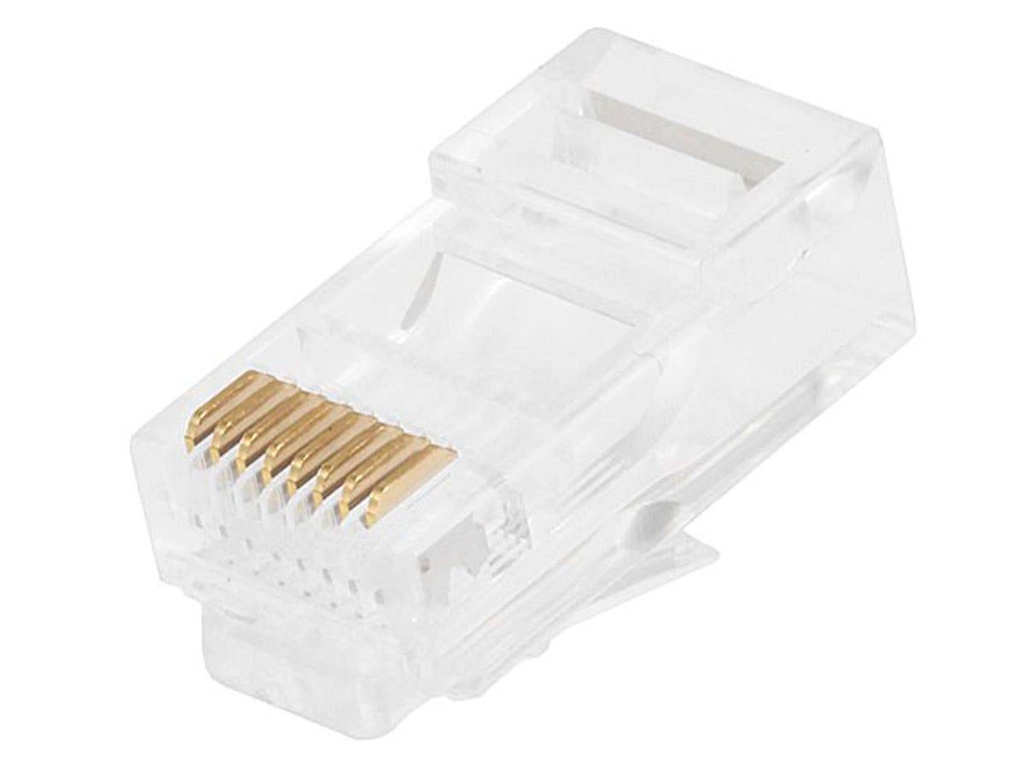 CAT6 RJ45 STRANDED CABLE HEADS W/SLIDE - 10 PACK