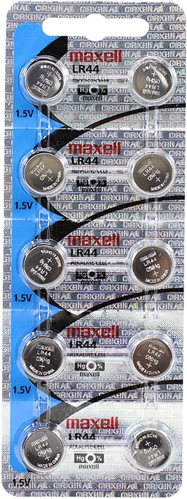 MAXELL LR44/AG13/357 BATTERY - 10 PACK