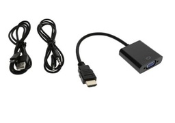 [110911] BESTLINK HDMI TO VGA + 3.5MM AUDIO CONVERTER W/ USB IN POWER