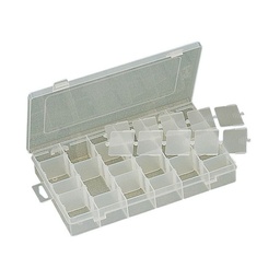 [900-040] PLASTIC BOX W/DIVIDERS 11" X 7" X 1.75"
