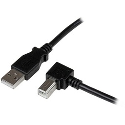 [USBAB2MR] USB 2.0 6FT A MALE / B MALE RIGHT ANGLE CABLE