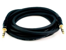 [1/4IN-MM-10FT] 1/4" TRS (STEREO) 10FT M / M CABLE