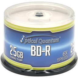 [OQBDR06LT-50] OPTICAL QUANTUM BD-R SINGLE LAYER 25GB 50-PACK