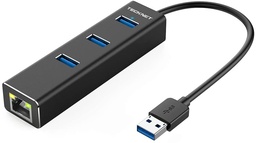 [HU043] 3 PORT USB 3.0 HUB W/ETHERNET