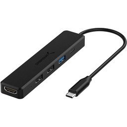 [HB-TC5P] SABRENT USB TYPE-C MULTIPORT HUB - HDMI,POWER,USB 3.0, USB 2.0