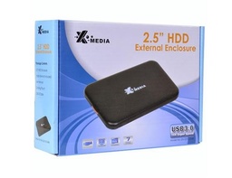 [EN-2251U3-BK] X-MEDIA 2.5" SATA III TO USB 3.0 EXTERNAL DRIVE ENCLOSURE